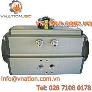 pneumatic valve actuator / linear / double-acting / spring-return