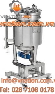 process tank / stainless steel / vertical