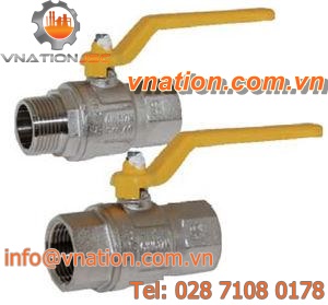 ball valve / manual / shut-off / for gas