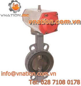 butterfly valve / pneumatic / for water