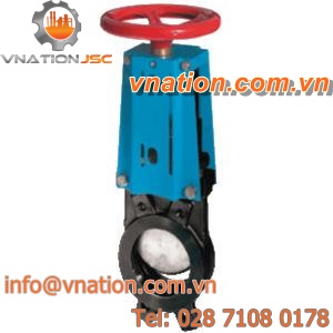 knife gate valve / manual / shut-off / for steam