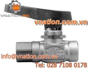 ball valve / manual / sampling / 2-channel