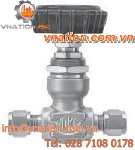 needle valve / manual / shut-off / stainless steel
