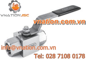ball valve / lever / shut-off / stainless steel