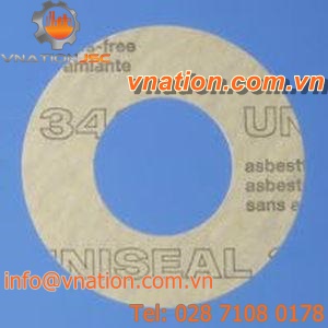 round gasket / flange / elastomer / flat