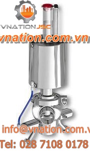 disc valve / pneumatic / sampling / aseptic