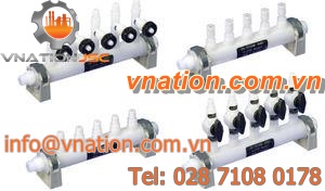 5-valve manifold / plastic / shut-off