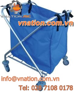 cleaning cart / linen / steel