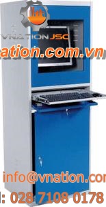 data cabinet / hinged door / sheet steel / industrial