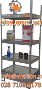 storage shelving with shelves / light-duty / galvanized