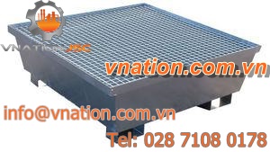 multi-use containment bund / 4-drum / metal / rigid
