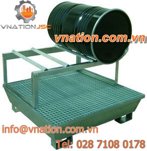 self-supporting shelving / for drums / galvanized