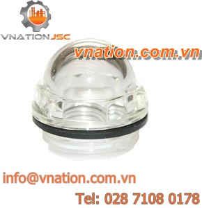 dome plug / hexagonal / threaded / technopolymer