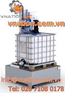 container filler / drum / fully-automatic / vertical