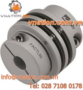 flexible coupling / disc / aluminum / stainless steel