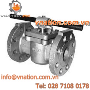 ball valve / manual / control / flange