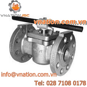 plug valve / manual / control / stainless steel