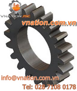 spur gear / straight-toothed / custom / hub