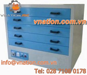 multi-drawer drying cabinet / metal / floor-standing / for horizontal screen printing frames