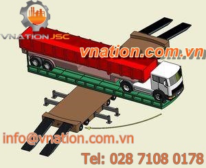 rotating platform / mobile / for construction sites / for trucks