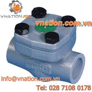 spring check valve / lift / weld / for water