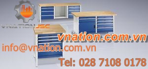 wooden workbench / modular / multi-drawer