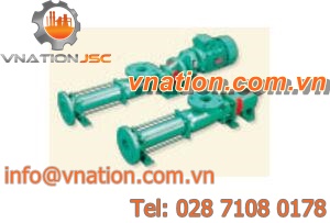wastewater pump / electric / progressive cavity / semi-submersible
