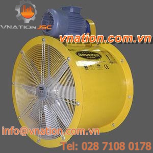 axial fan / for air circulation / belt-driven / industrial