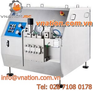 batch homogenizer / for pharmaceutical applications / high-pressure