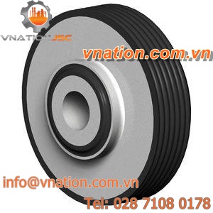 round anti-vibration mount / rubber / metal / for heavy-duty applications