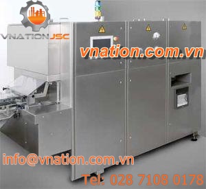 process sterilizer / hot air / tunnel / automatic