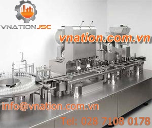 volumetric filler and capper / automatic / semi-automatic / for pharmaceutical products