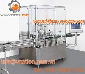 rotary filler and capper / linear / pressure / automatic
