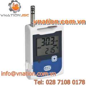 temperature and humidity data-logger / programmable / USB / with LCD display