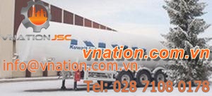 cryogenic semi-trailer / 3-axle / for liquified gas