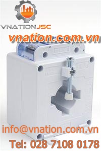 current transformer / instrument / cast resin / through-hole