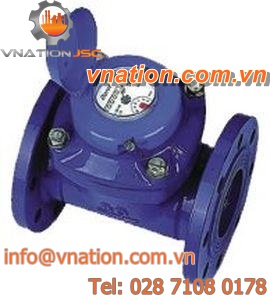 water counter / positive displacement / digital / Woltman type turbine
