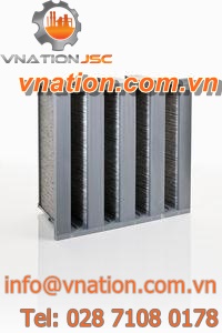 gas filter / pocket / activated carbon / compact