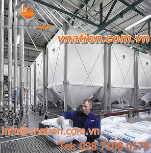 flexible silo / for pellets / plastic
