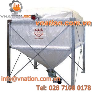 flexible silo / for wood pellets / fabric