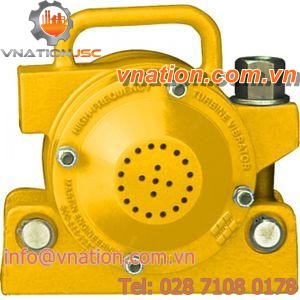 pneumatic vibrator / for concrete / turbine