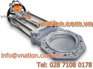 knife gate valve / handwheel / for bulk materials