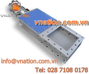 knife gate valve / for bulk materials / air-operated / for bulk materials