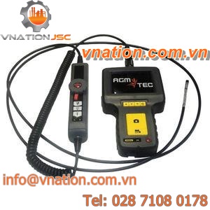 flexible videoscope / with memory card / LCD display