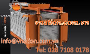 plastic crate / storage / stacking / European standard
