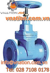 gate valve / manual / regulating / flange