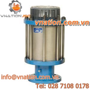 liquid relief valve / for air / stainless steel / flange