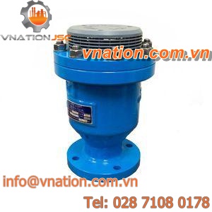 liquid relief valve / for air / cast iron / flange