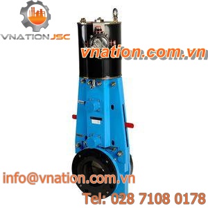 knife gate valve / pneumatic / shut-off / flange