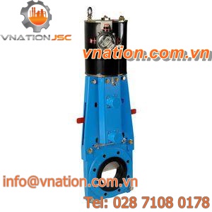 knife gate valve / pneumatic / shut-off / wafer